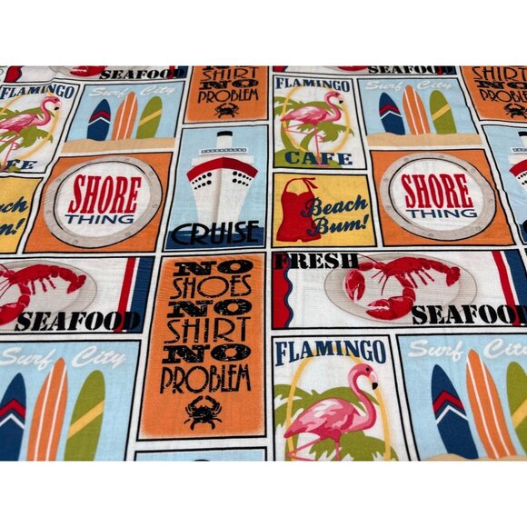 Shore Thing By Emily Herrick Cotton Fabric Panel 28" x 42" - Picture 2 of 8